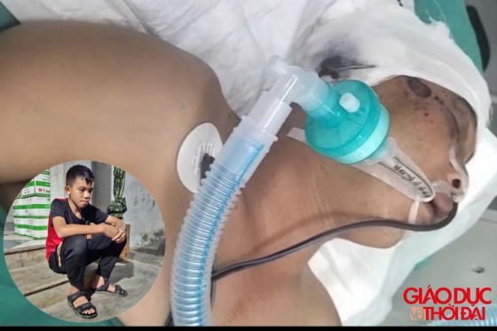 Ảnh của Xót xa nam sinh lớp 7 cầu xin sự sống cho cha